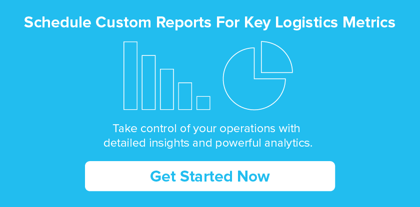 schedule custom reports for key logistics metrics