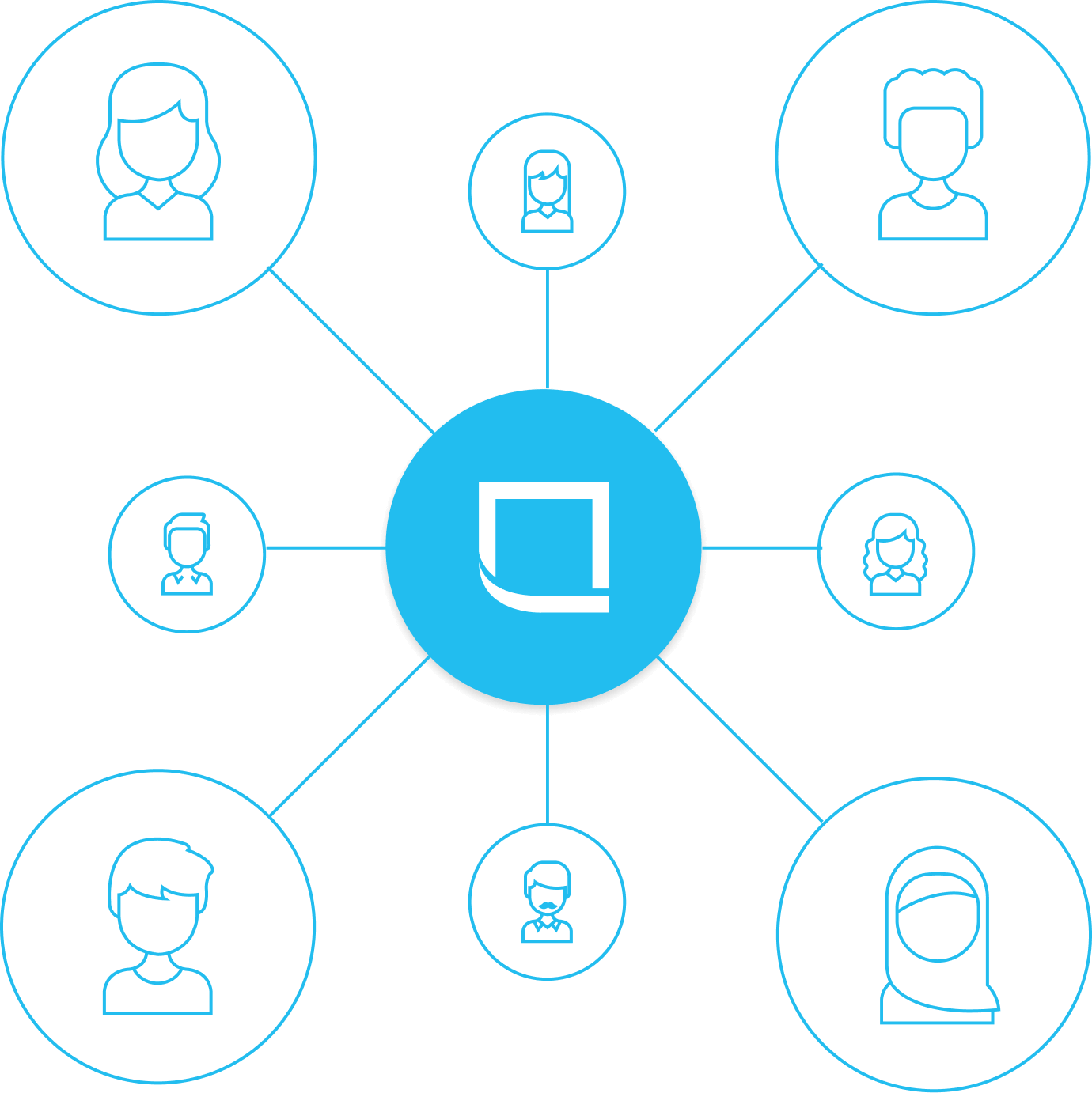 Connected Users Illustration